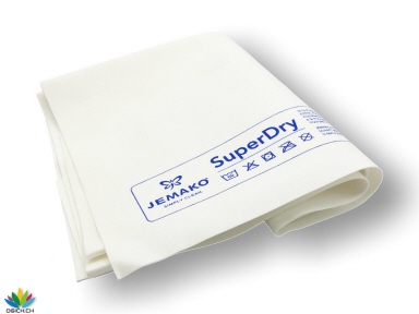 Abledertuch SuperDry 40x45cm, weiss/blau